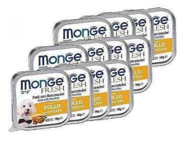 מבצע 33 יח' מונג' פרש פטה נתחי עוף לכלב 100 גר'