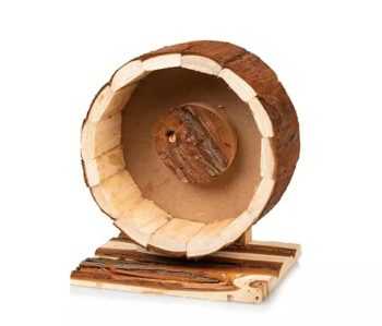 גיגן טרה גלגל ריצה למכרסמים מעץ טבעי מידה S